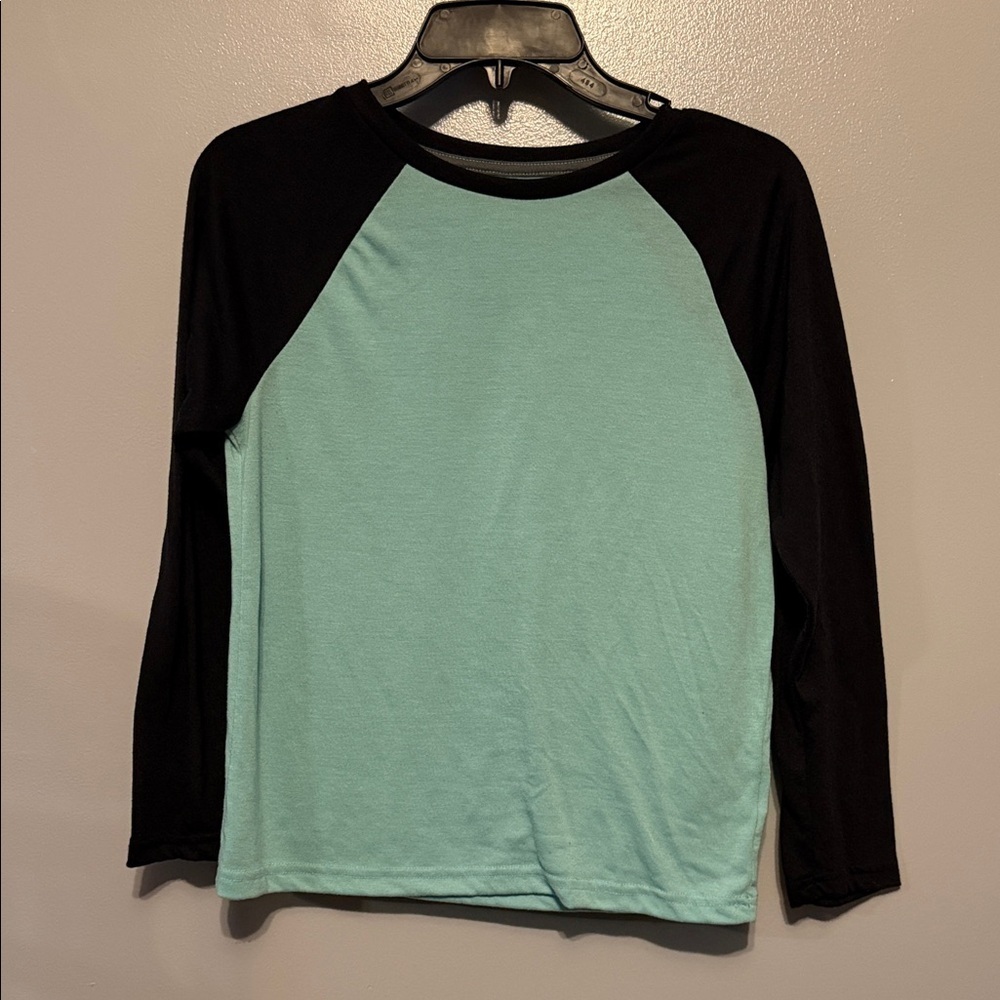 Sonoma Teal and Black Long Sleeve Kids Tee